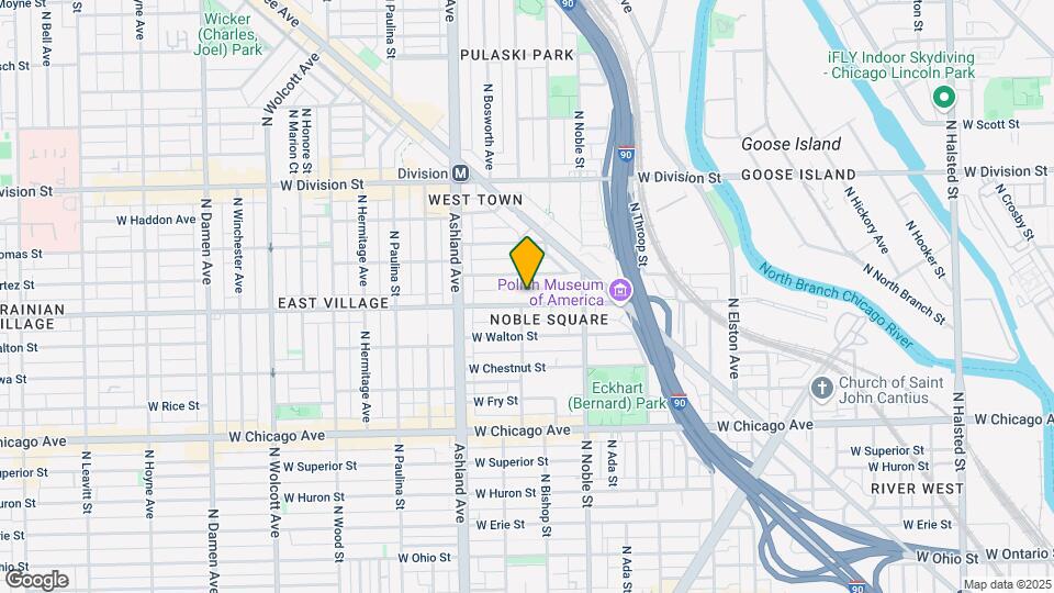 1456 W Augusta Blvd, Unit J07P Map and Location Details