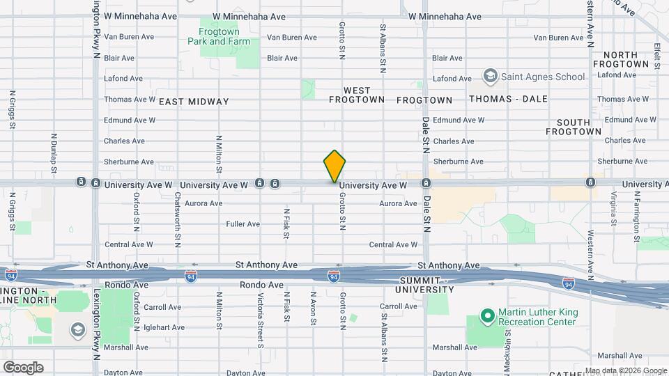 748 University Ave W Map and Location Details