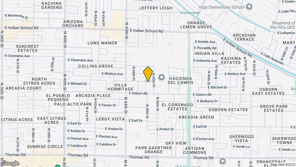 3429 N 45th St Map and Location Details