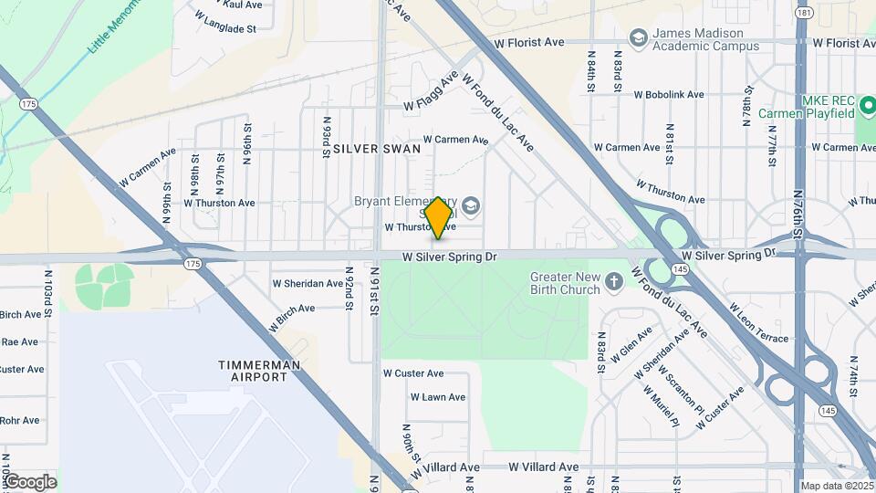 8700-8832 W Silver Spring Dr Map and Location Details