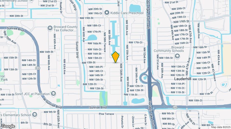 5640 NW 15th St-Unit -1 Map and Location Details