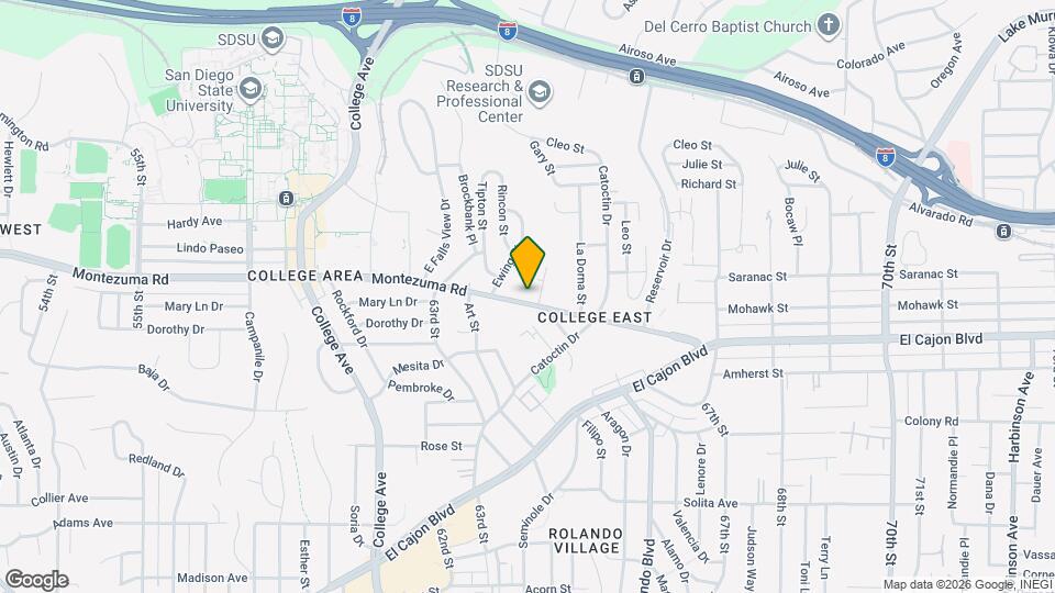 6440 Montezuma Rd Map and Location Details