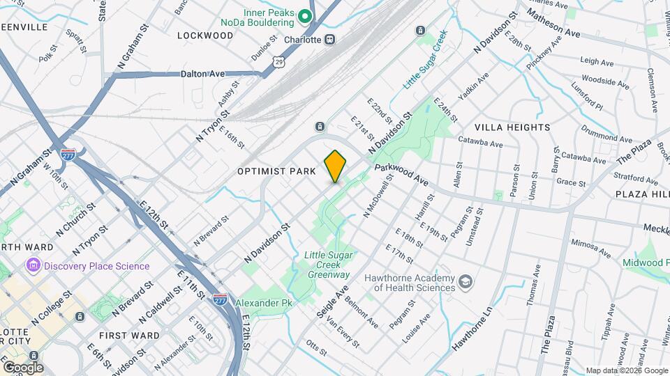 1416 N Davidson St Map and Location Details