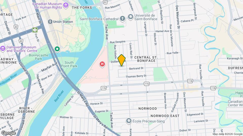 163 Bertrand Street Map and Location Details