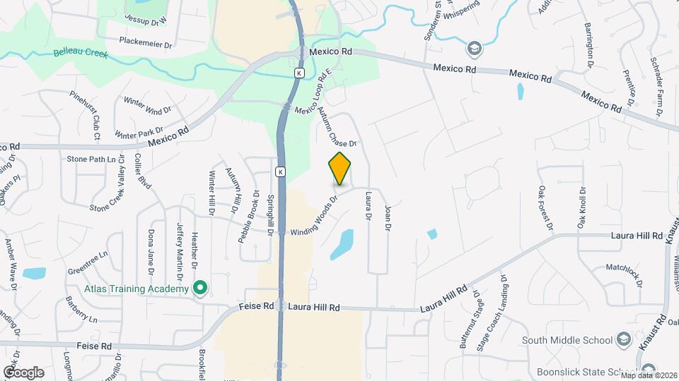 3 Winding Trails Cir Map and Location Details