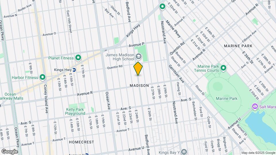 3869 Bedford Ave, Unit 1 Map and Location Details