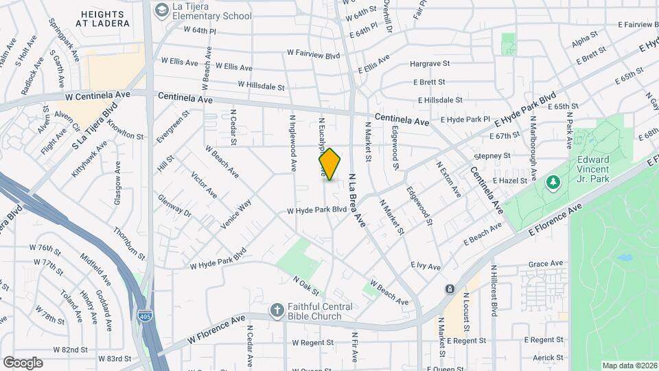 730 N Eucalyptus Ave, Unit 730 N Eucalyptus Ave Mapa y Detalles de la Ubicación