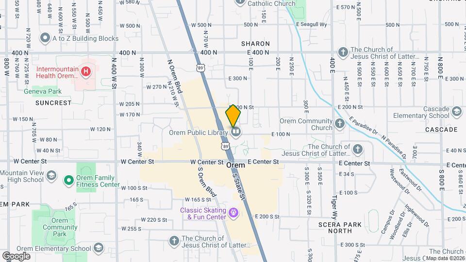 39 E 100 N Map and Location Details