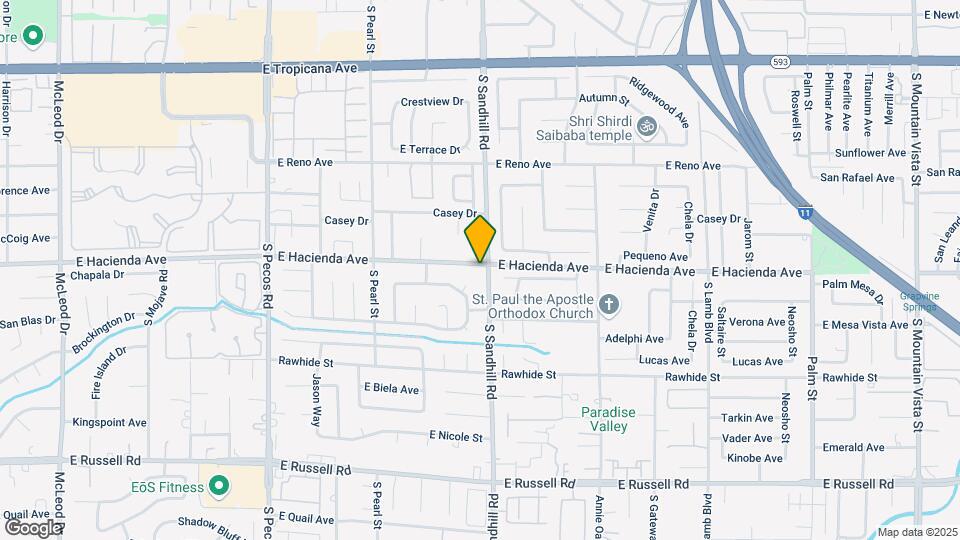 5311 S Sandhill Rd Mapa y Detalles de la Ubicación