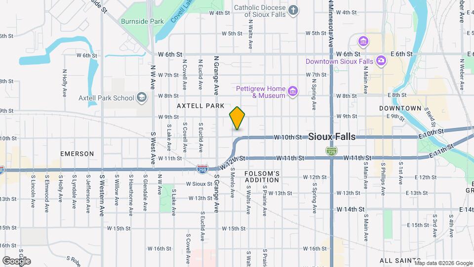 918 W 10th St Map and Location Details