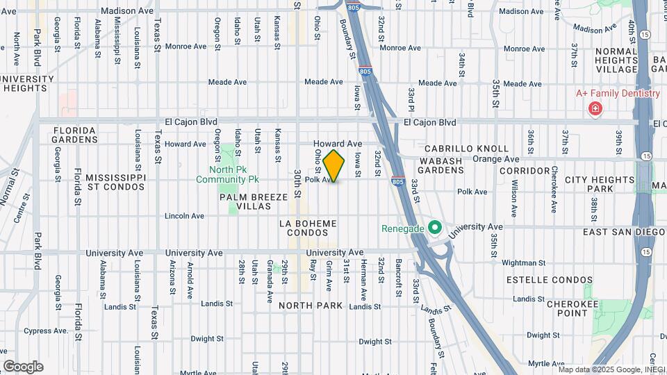 4080 Illinois St Mapa y Detalles de la Ubicación