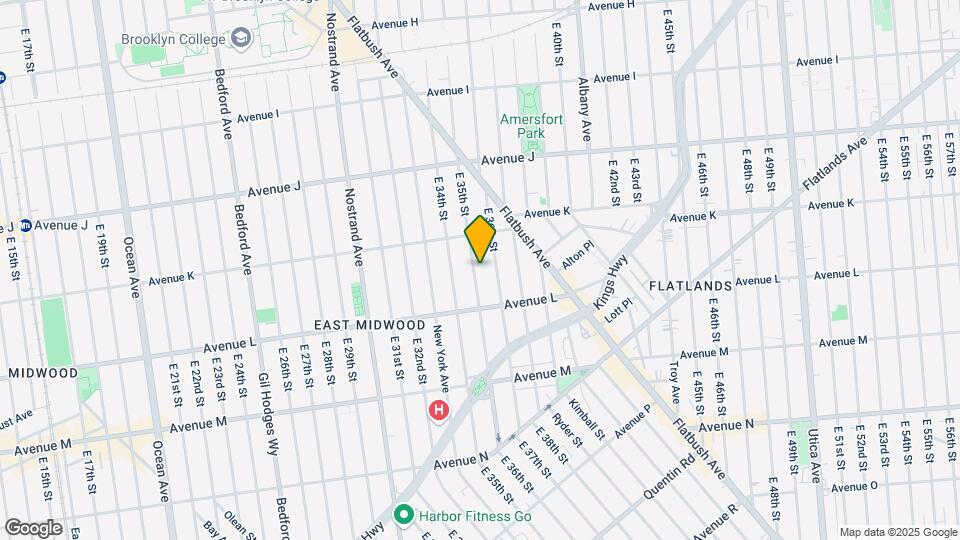 1239 E 35th St Map and Location Details