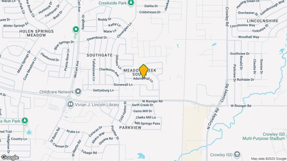 2729 Adams Fall Ln Map and Location Details
