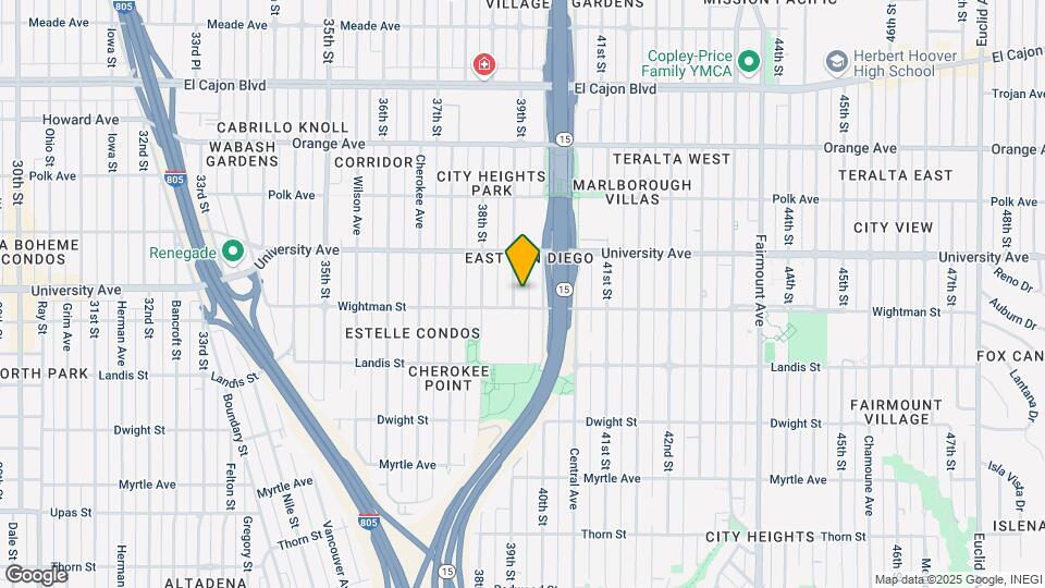 3821 39th St Map and Location Details