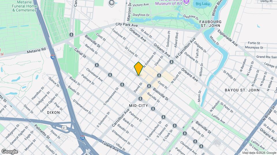 4166 Bienville St Map and Location Details