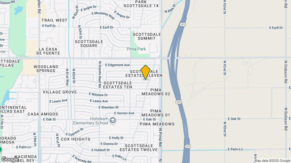 8652 E Cambridge Ave Map and Location Details