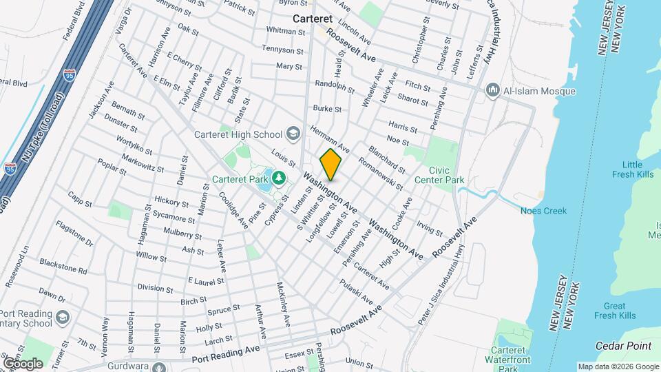 124 Washington Ave Map and Location Details