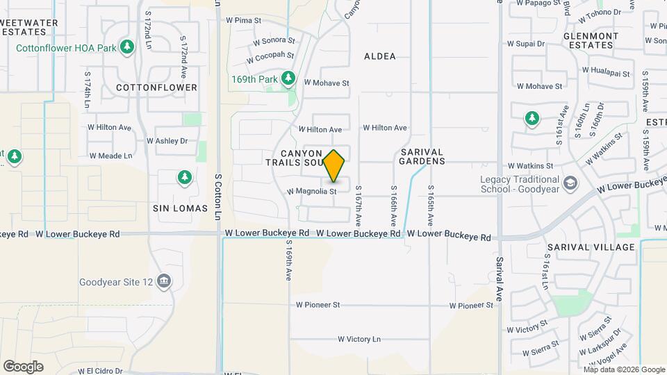 16770 W Magnolia St Map and Location Details