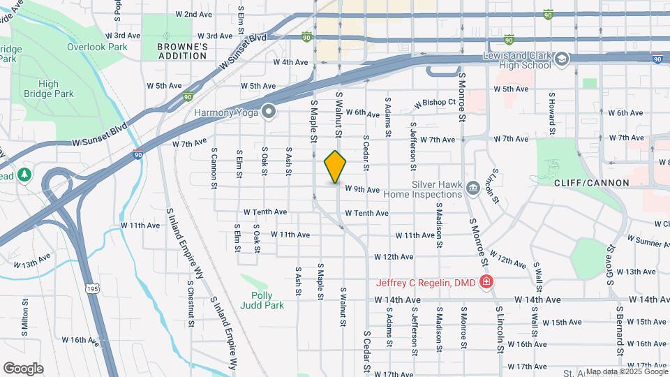1501 W 9th Ave-Unit -D Map and Location Details