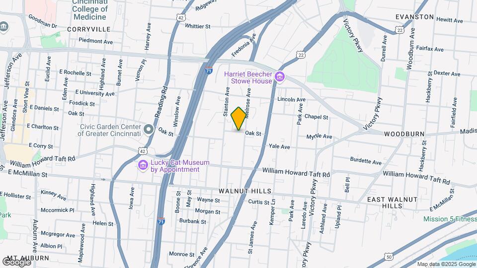 Walnut Hills 4-Family Map and Location Details