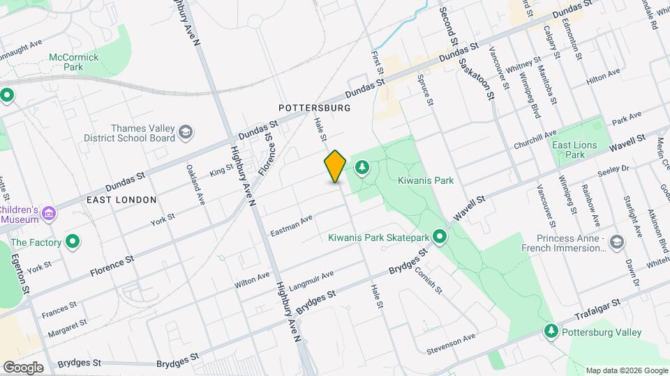 597 Hale St Map and Location Details