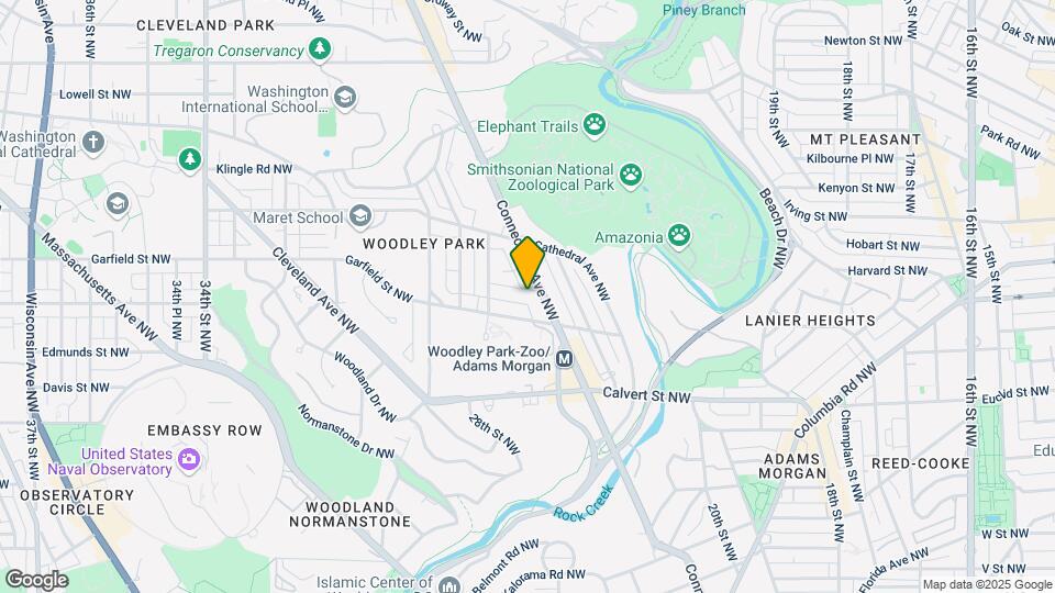 2608 Garfield St NW, Unit Basement Map and Location Details