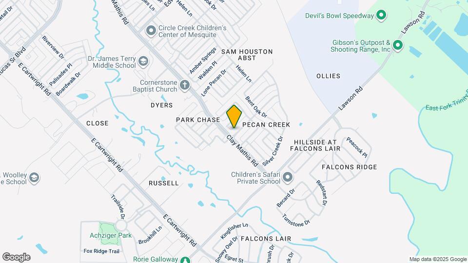 2133 Pecan Creek Dr Map and Location Details