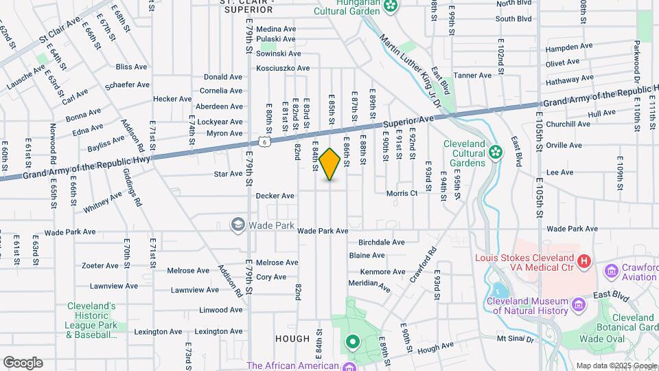 1382 E 85th St Map and Location Details