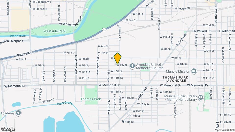 1507 W 9th St Map and Location Details