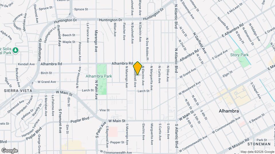 416 N Bushnell Ave, Unit F Map and Location Details