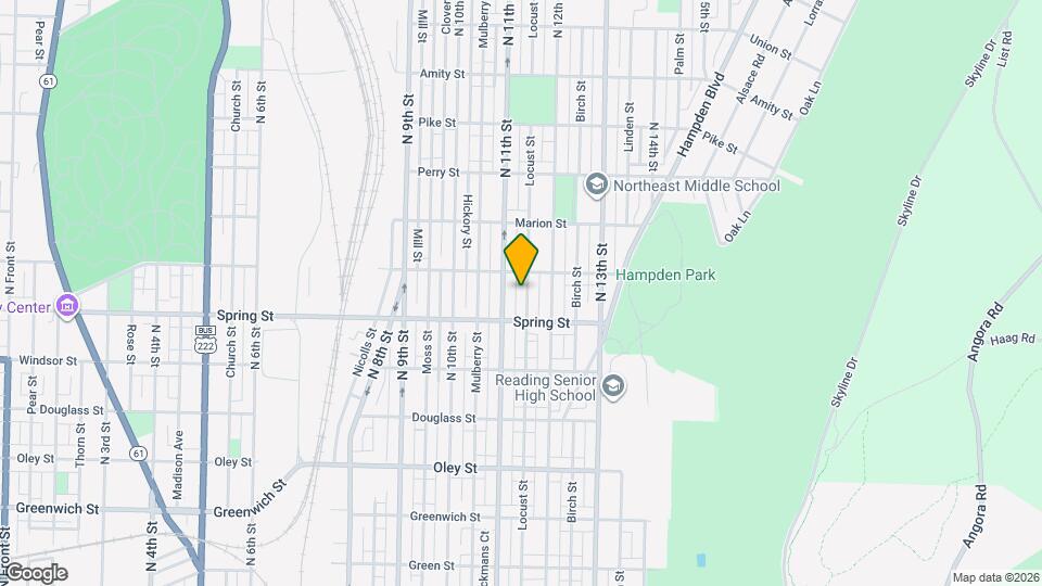 1034 Locust St Map and Location Details