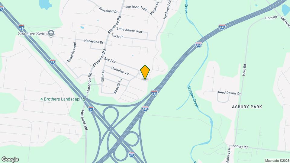 4844 Laura Jeanne Blvd Mapa y Detalles de la Ubicación