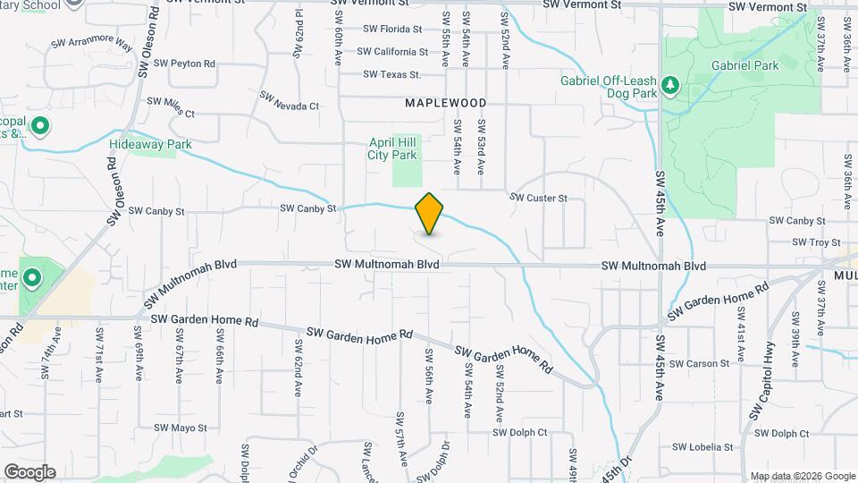 5511 SW Multnomah Blvd Map and Location Details