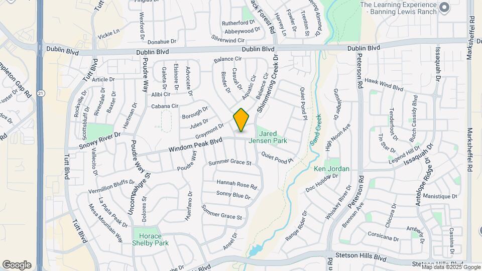 6608 Windom Peak Blvd Map and Location Details