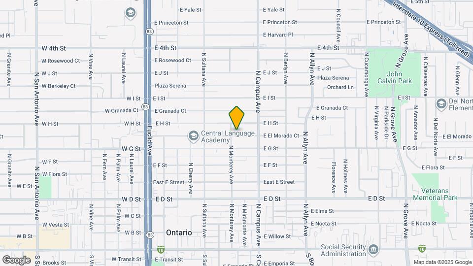 613 E El Morado Ct Map and Location Details