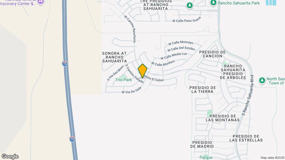 14385 S Camino Vallado Map and Location Details