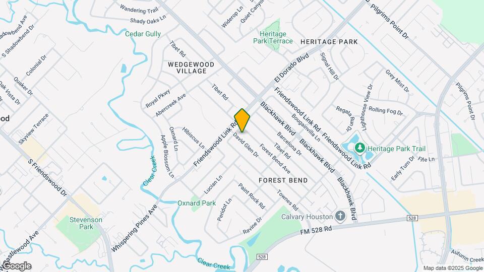 16611 David Glen Dr Map and Location Details