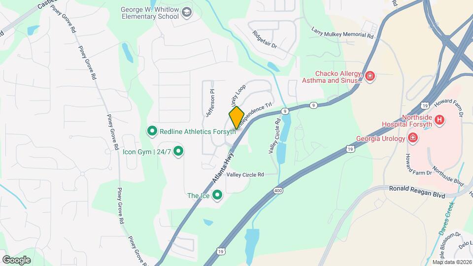 1450 Independence Tr Mapa y Detalles de la Ubicación