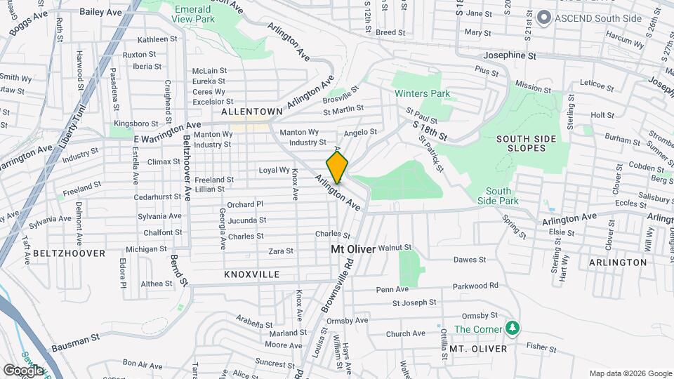 1533 Arlington Ave Map and Location Details