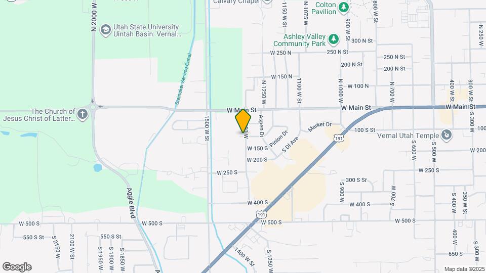 1350 W 100 S Map and Location Details