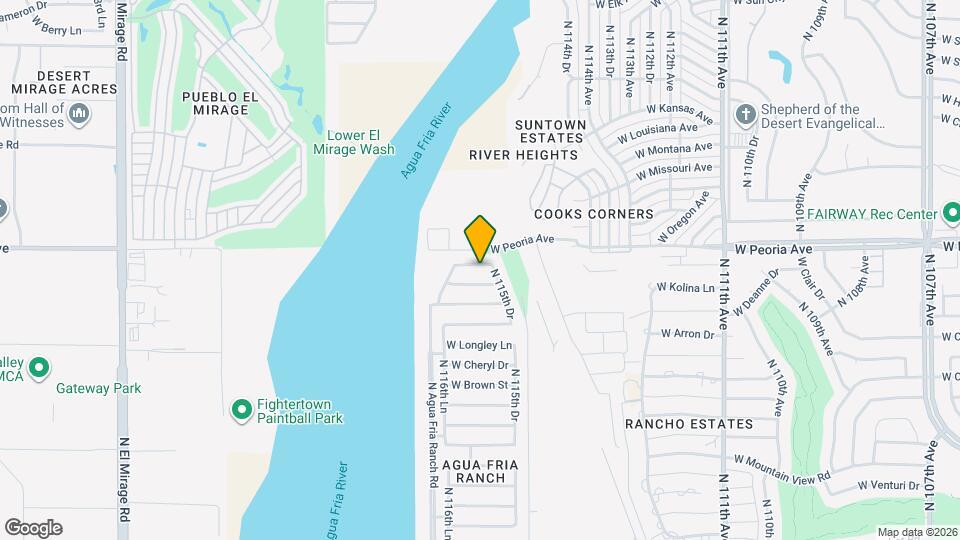 11593 W Fooks Dr Mapa y Detalles de la Ubicación