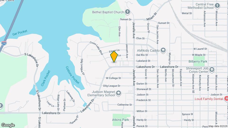 3814 Lakeshore Dr Map and Location Details