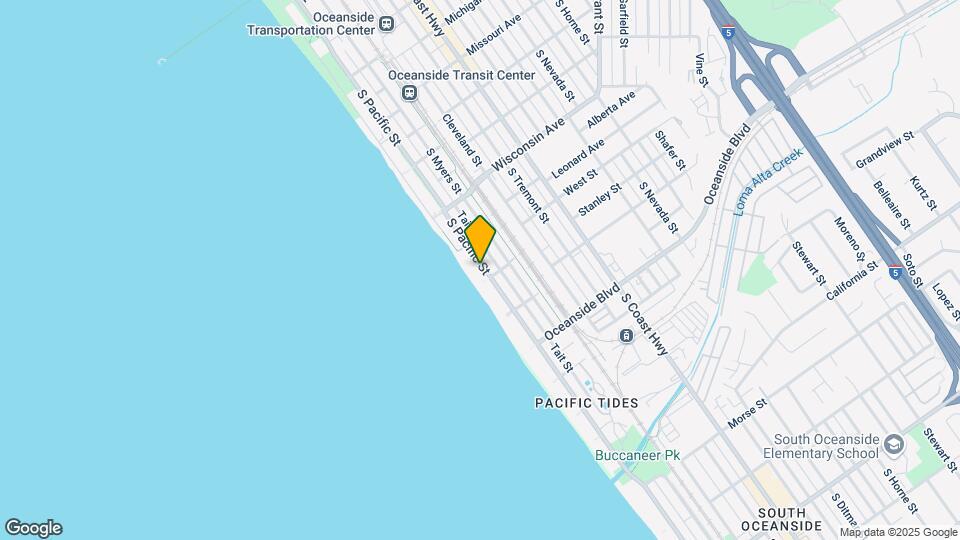 925 S Pacific St Map and Location Details