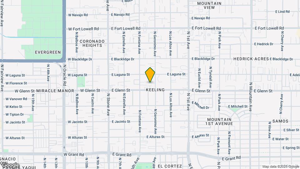 345 E Glenn St Map and Location Details