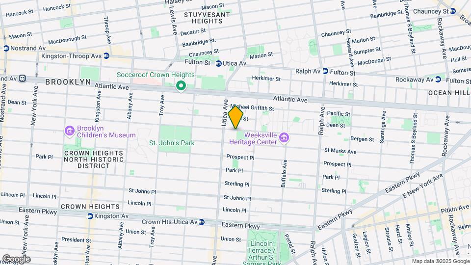 1612 Bergen St Map and Location Details