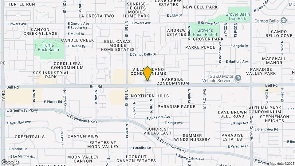 1702 E Bell Rd, Unit 178 Map and Location Details