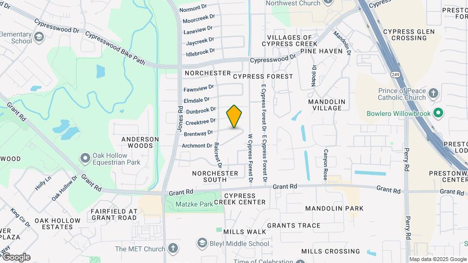 10603 Brentway Dr Map and Location Details