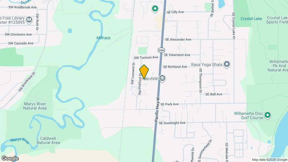 2563 SW Pickford St Map and Location Details