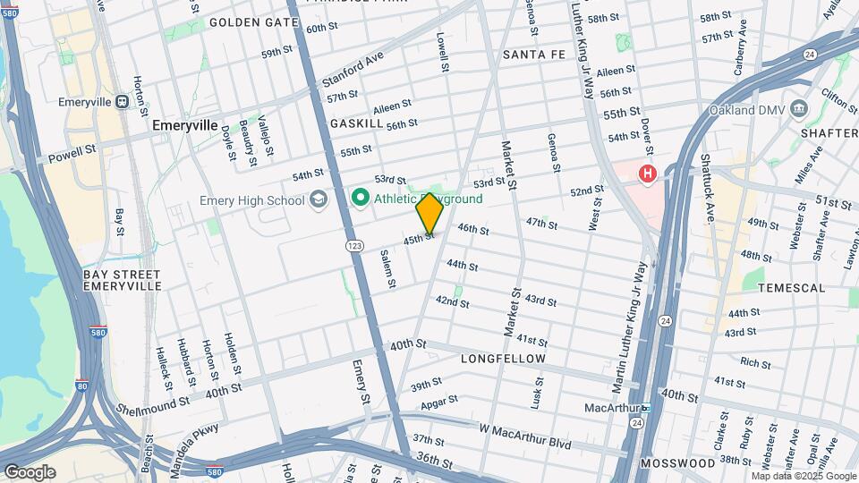1039 45th St Map and Location Details