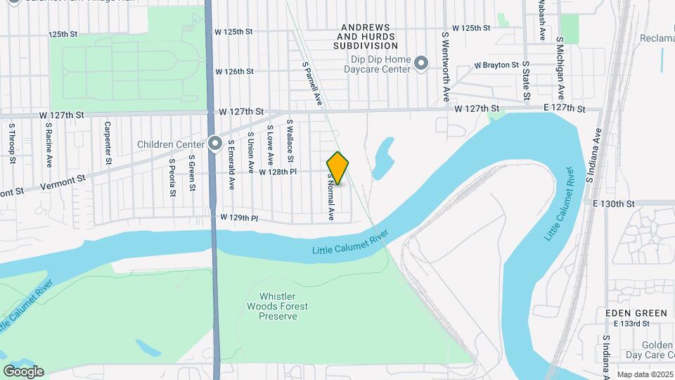 12863 S Normal Ave Mapa y Detalles de la Ubicación